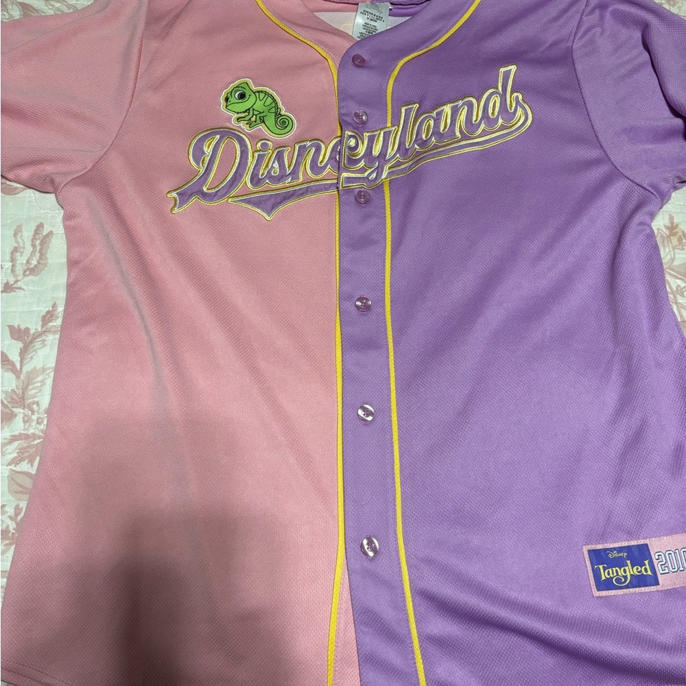 Disney Parks Tangled Baseball Jersey - Pink and Purple